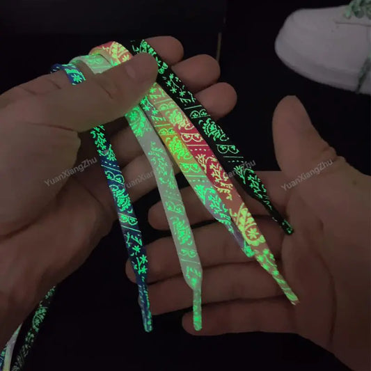 1Pair Luminous Shoe laces Quality Fluorescent Shoelaces