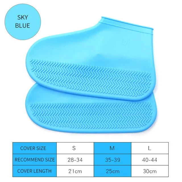 Boots Waterproof Shoe Cover Silicone Material Unisex Shoes Protectors Rain Boots for Indoor Outdoor Rainy Days Reusable