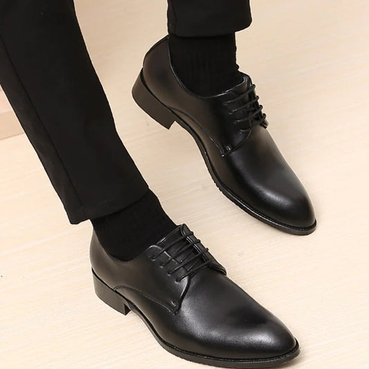 Black Leather Formal Business Shoe